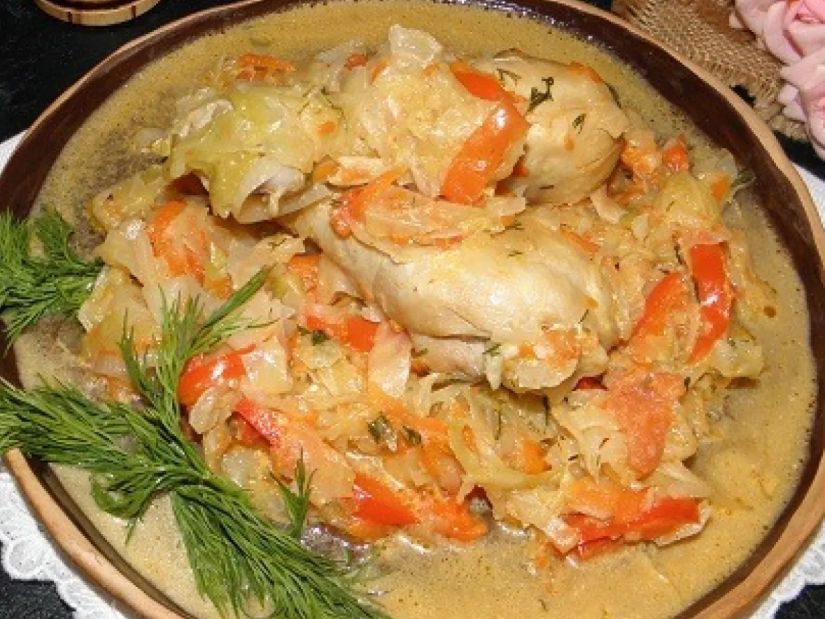 ქათამი ბოსტნეულით